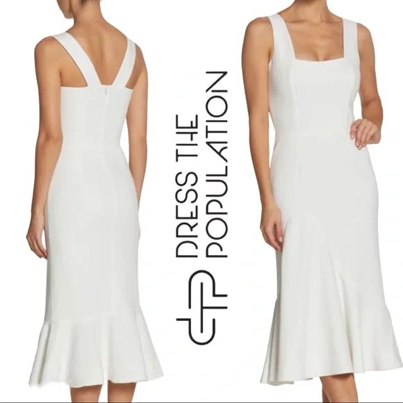 strapless open back dress Monica Dress  Dress the Population